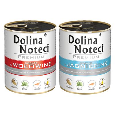 Dolina Noteci Premium jagnięcina, wołowina adult 800 g × 24