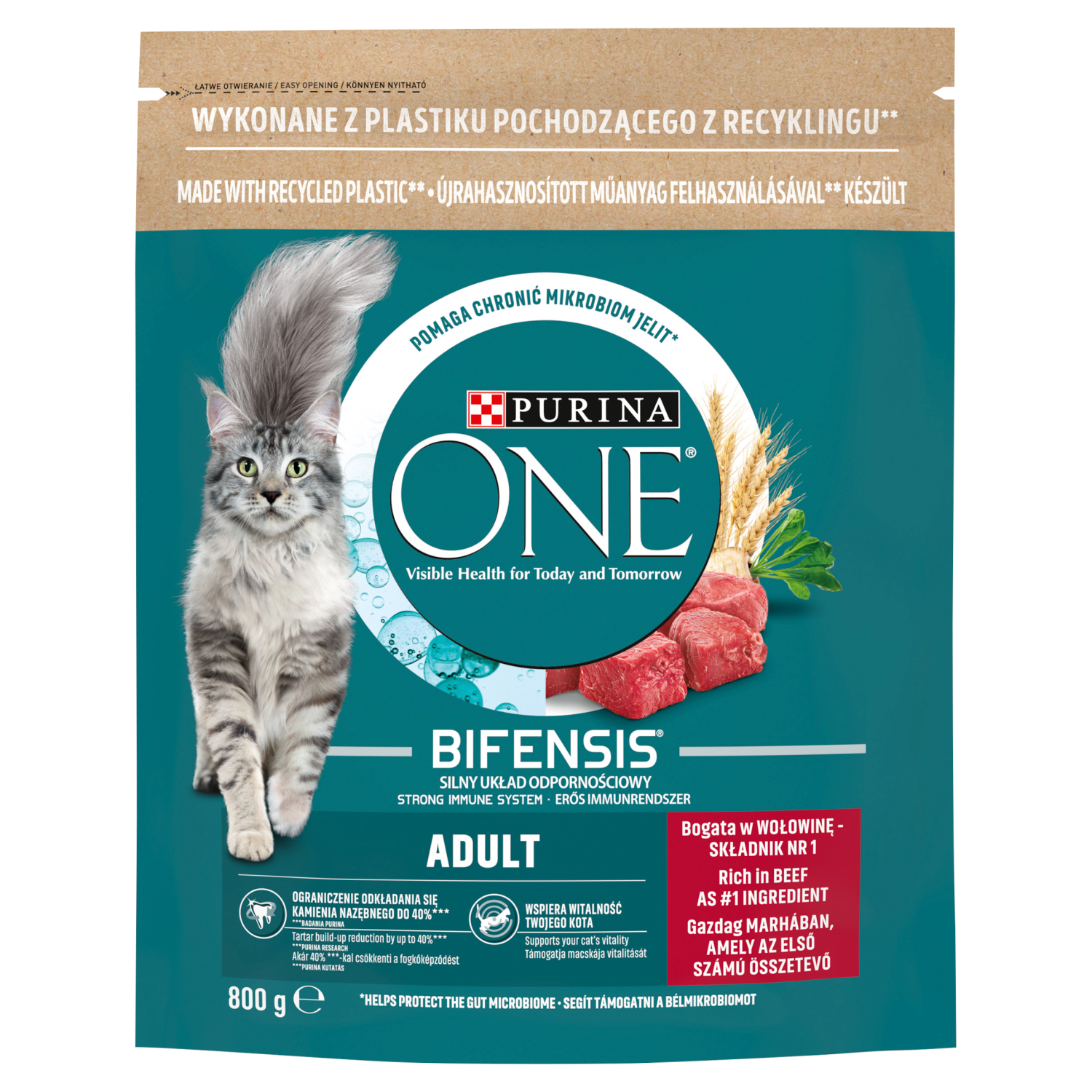 Purina One wołowina adult 800 g