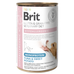 Brit Veterinary Diets Hypoallergenic Mono tuńczyk adult 400 g