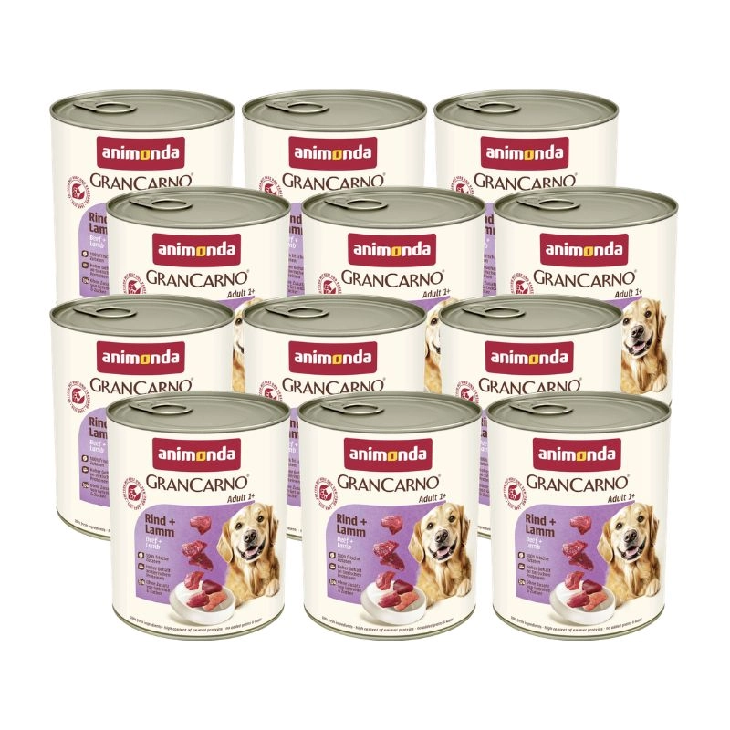 Animonda GranCarno wołowina, jagnięcina adult 800 g × 12