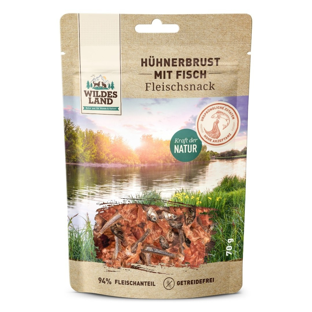 Wildes Land kurczak, ryba 70 g