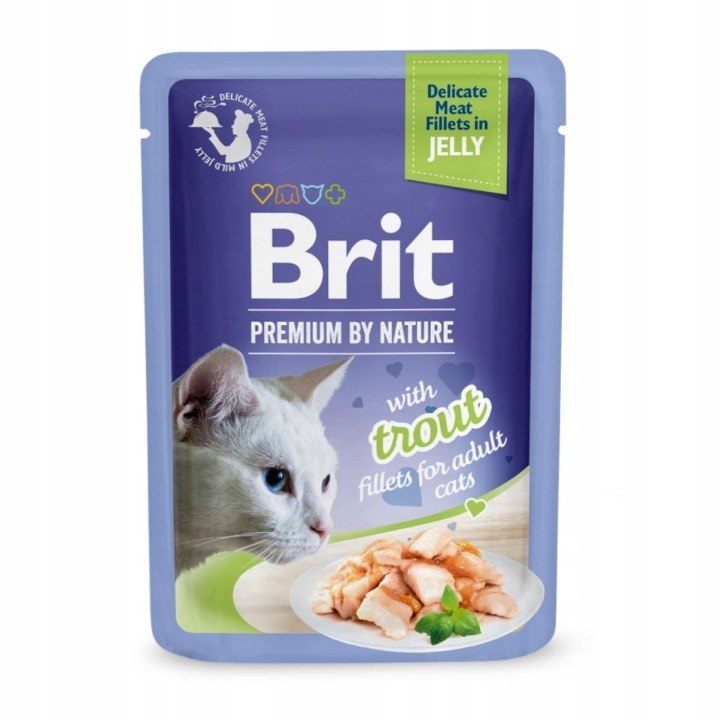 Brit Premium by Nature pstrąg adult 85 g