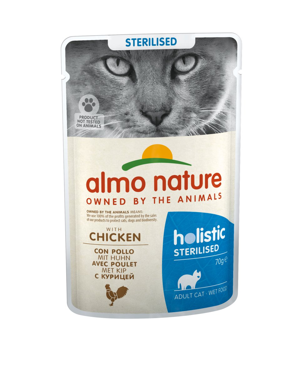 Almo Nature Holistic Sterilised kurczak adult 70 g