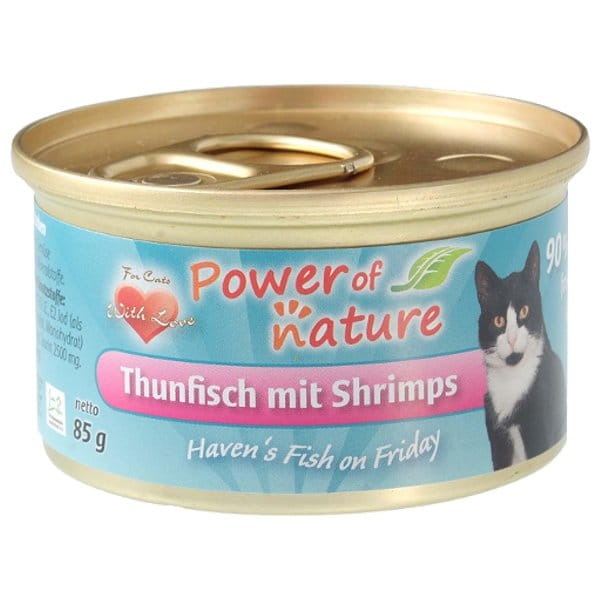 Power Of Nature krewetki, tuńczyk kawałki 85 g