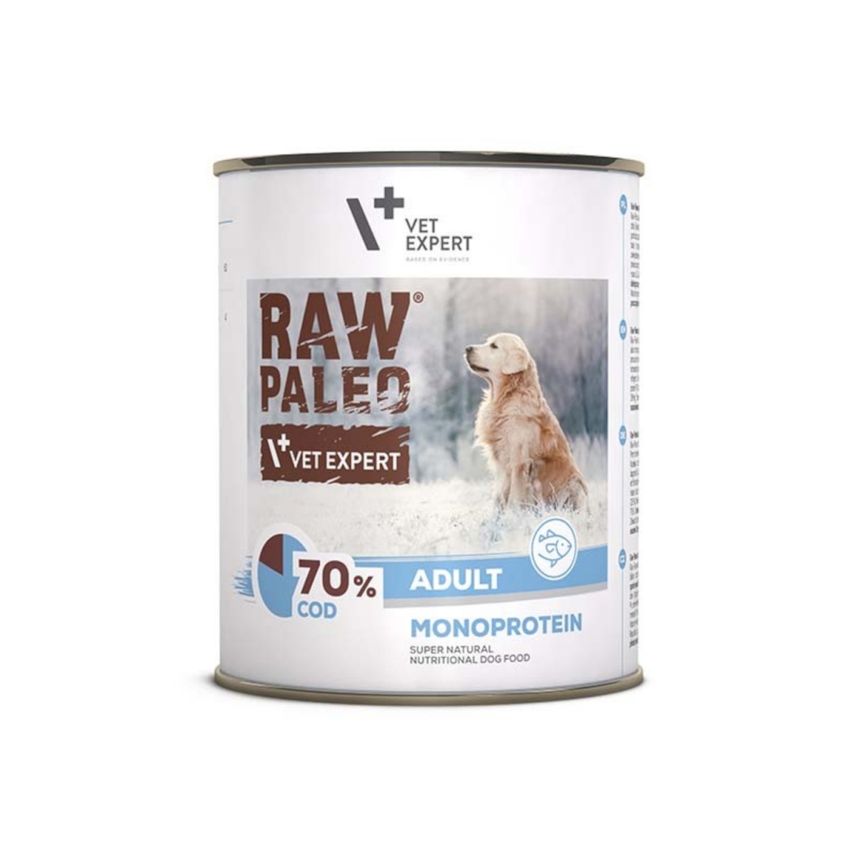 VetExpert Raw Paleo dorsz adult 800 g