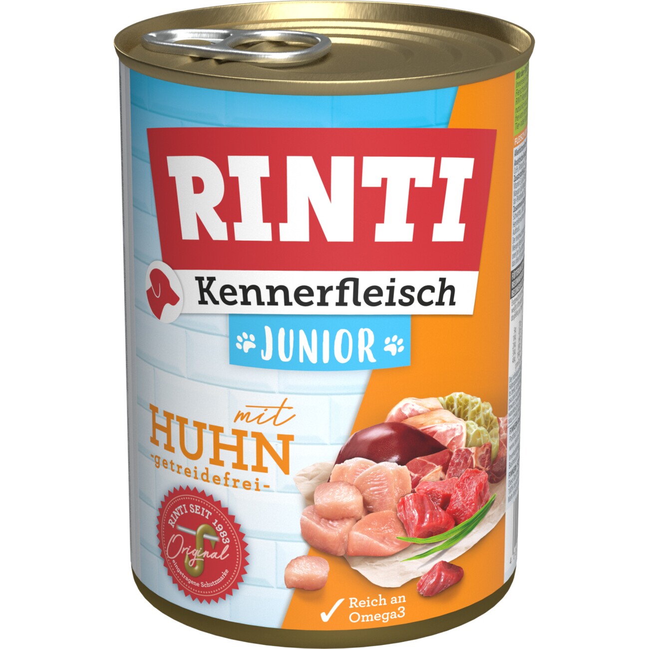 Rinti Kennerfleisch kurczak junior 400 g × 12
