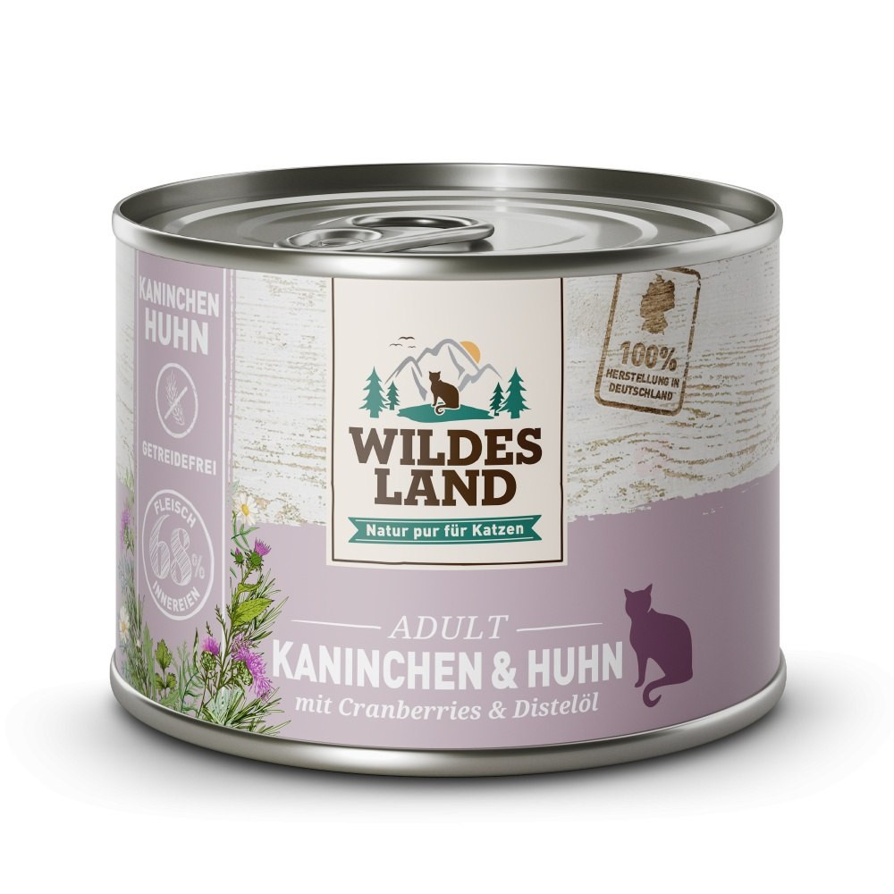 Wildes Land Classic królik, kurczak z żurawiną adult 200 g