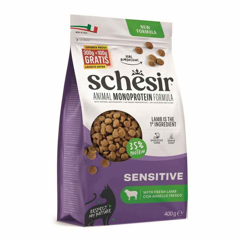 Schesir Animal Monoprotein Formula Sensitive jagnięcina adult 400 g