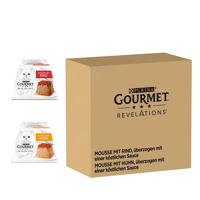 Purina Revelations mix smaków w sosie adult 57 g × 48