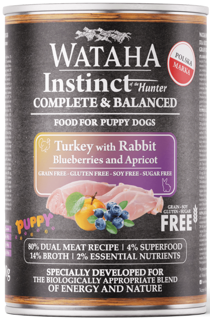 Wataha Instinct indyk, królik puppy 400 g
