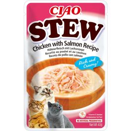 Inaba Ciao Stew kurczak, łosoś w bulionie 40 g