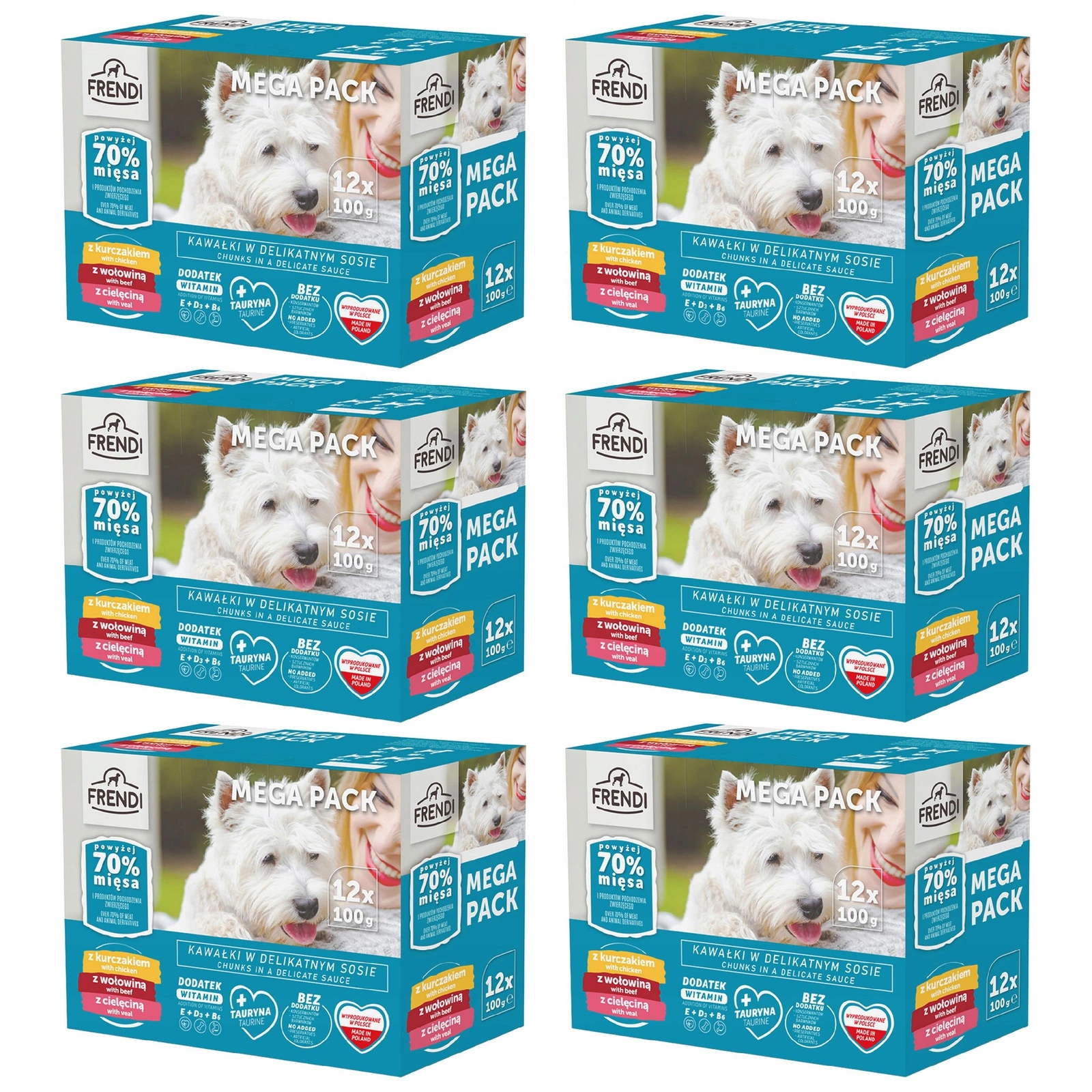 Pet Republic Frendi cielęcina, kurczak, wołowina 100 g × 72