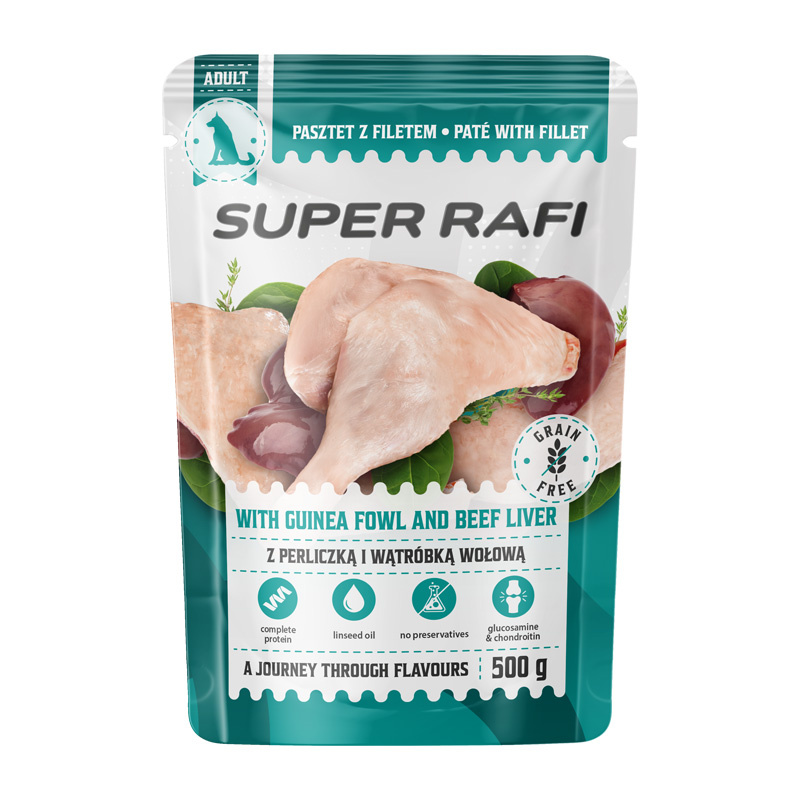 Rafi Super Rafi perliczka, wołowina adult 500 g