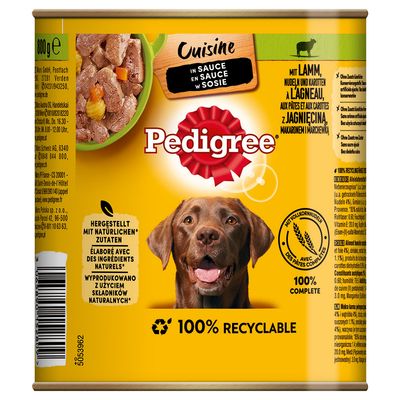 Pedigree Classic jagnięcina 800 g × 12