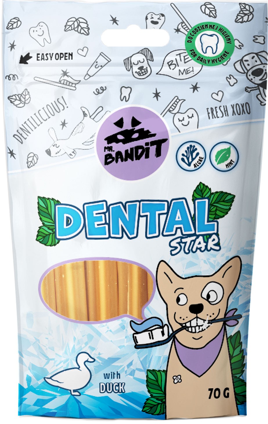 Mr. Bandit Dental Stars kaczka 70 g