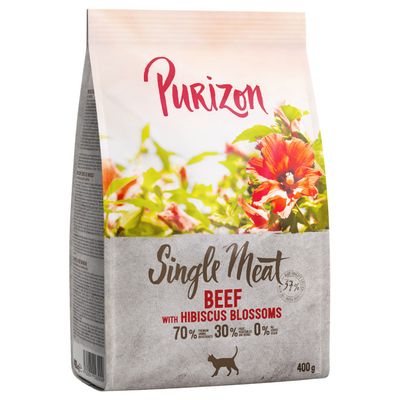 Purizon Single Meat wołowina z kwiatami hibiskusa adult 400 g