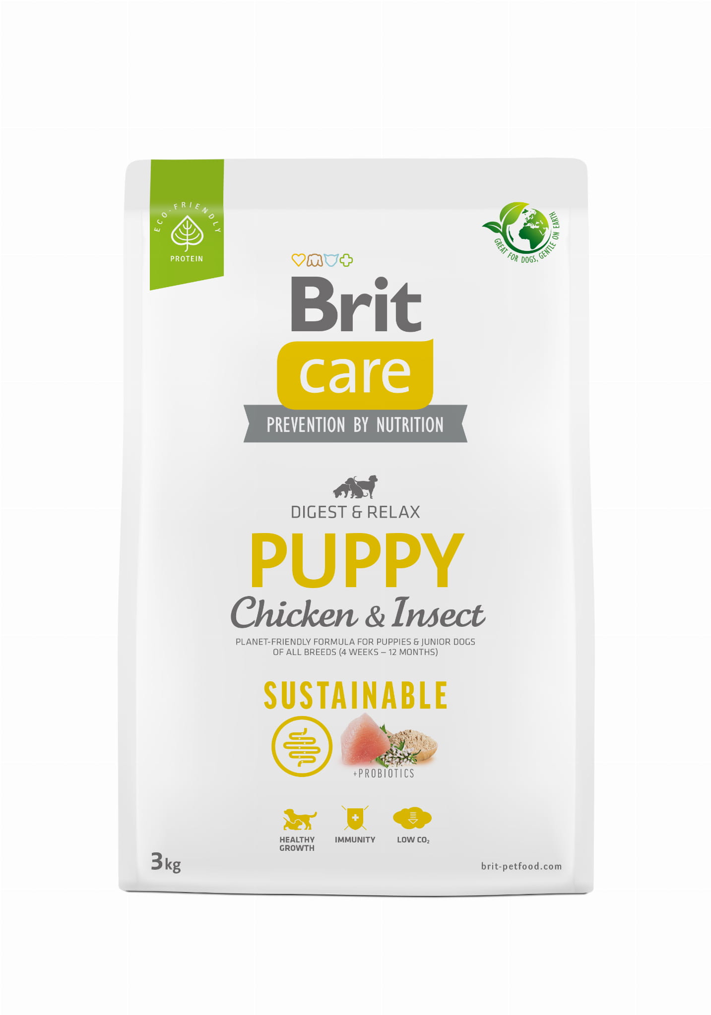 Brit Care kurczak, owady puppy 3 kg