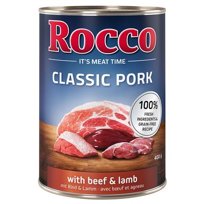 Rocco Classic jagnięcina, wieprzowina, wołowina adult 400 g × 24