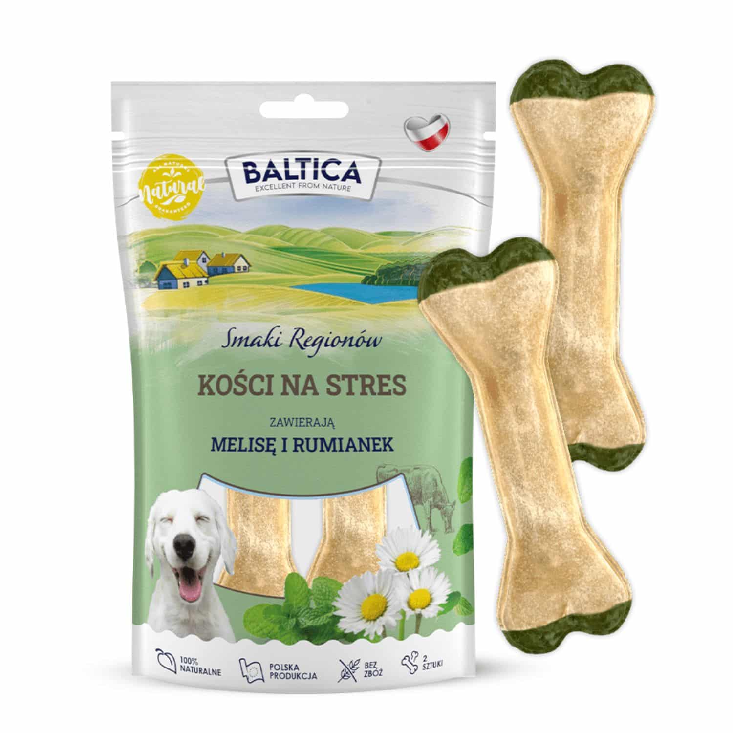 Baltica Kość do Żucia na Stres wołowina 75 g × 2