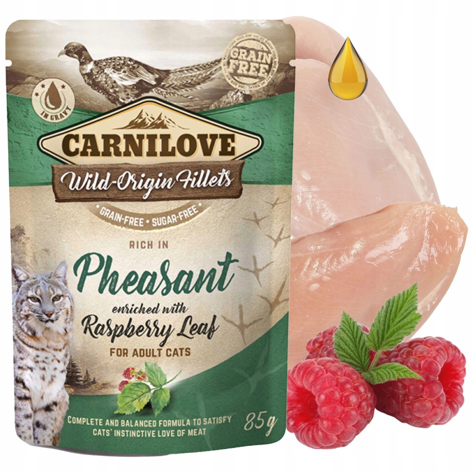 Carnilove Wild-Origin Fillets bażant w galaretce adult 85 g