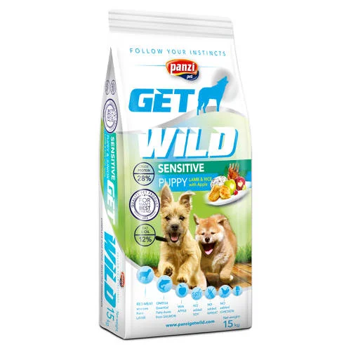 FitActive GetWild Sensitive jagnięcina puppy 15 kg