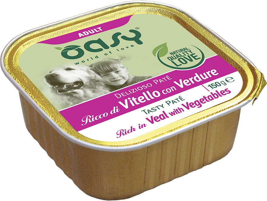 Oasy Tasty Pate cielęcina adult 150 g