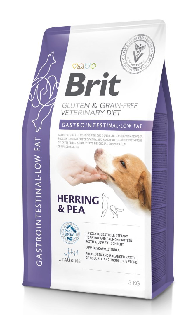 Brit Veterinary Diet Gastrointestinal Low Fat śledź 2 kg