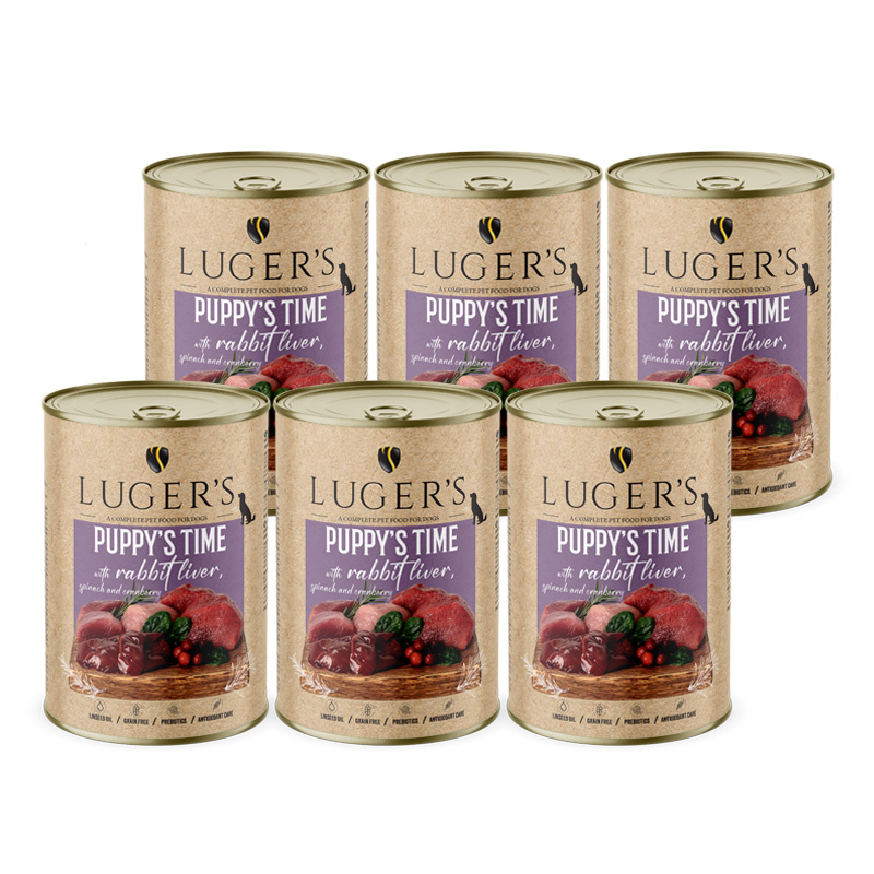 Luger's Puppy's Time królik puppy 400 g × 6