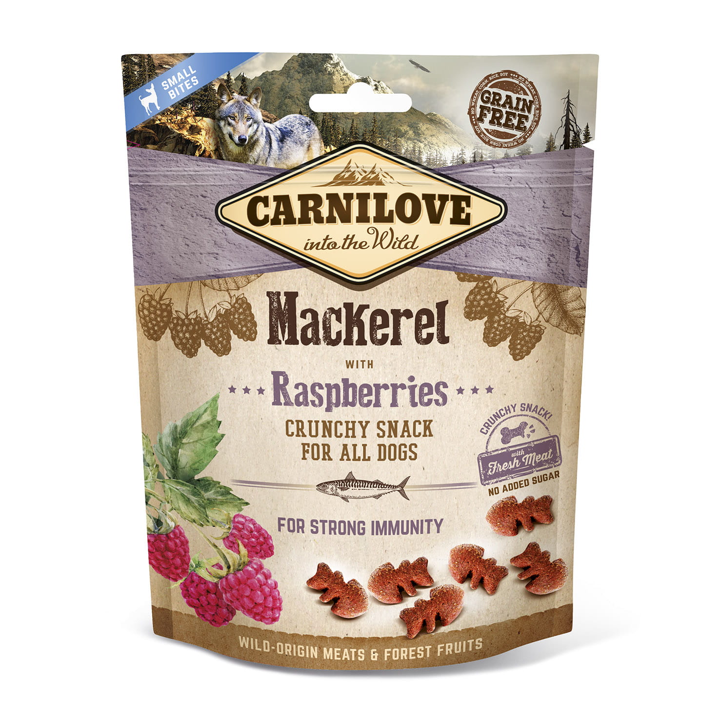 Brit Carnilove makrela z maliną małe rasy 200 g