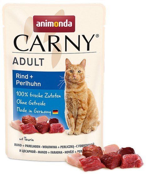 Animonda Carny wołowina, perliczka adult 85 g