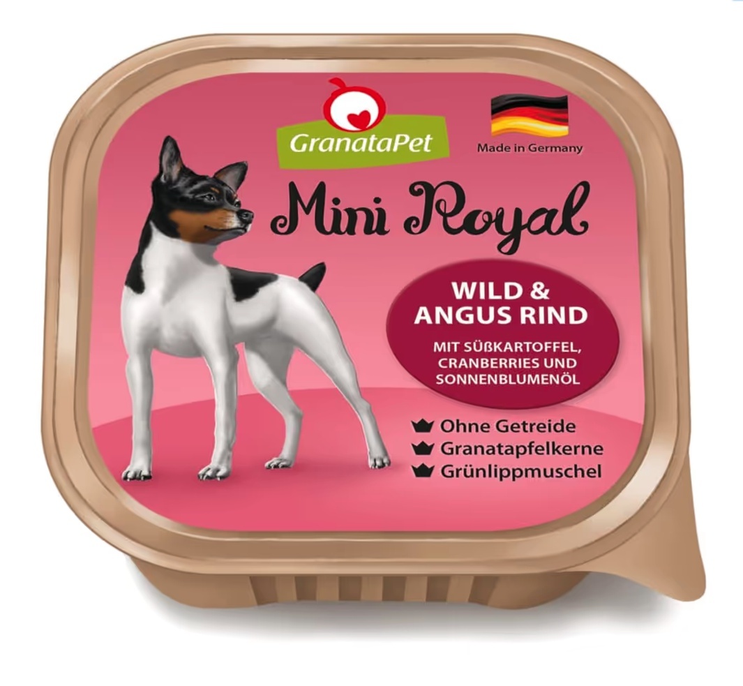 GranataPet Mini Royal dziczyzna, wołowina małe rasy 150 g