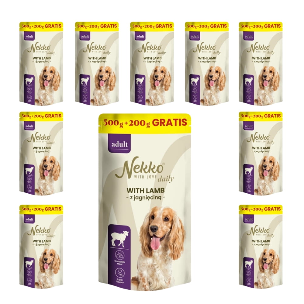Nekko Daily jagnięcina 700 g × 10