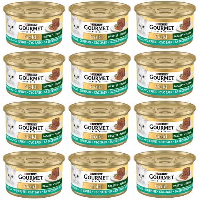 Purina Gourmet Gold królik pasztet adult 85 g × 12