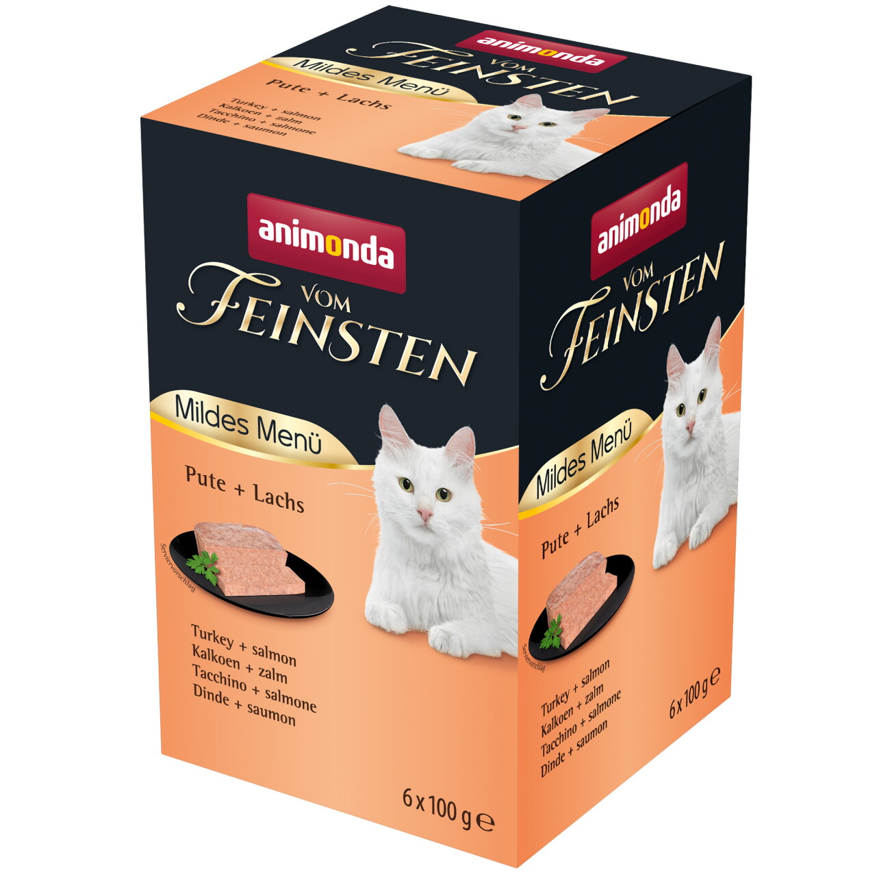 Animonda Vom Feinsten indyk, łosoś pasztet adult 100 g × 6