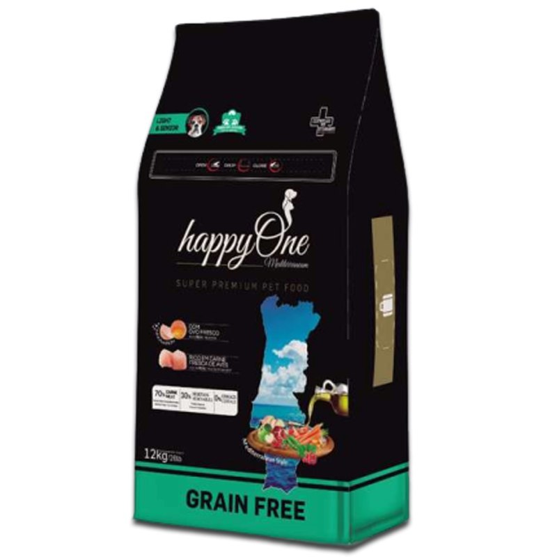 HappyOne Mediterraneum kurczak senior 12 kg