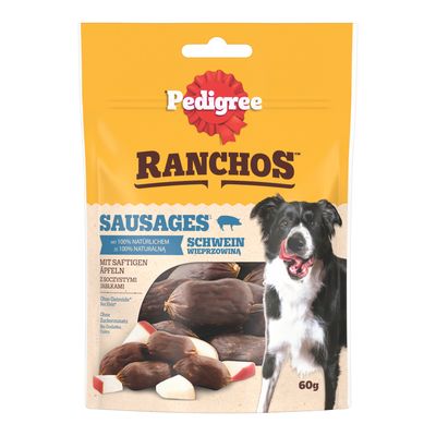 Pedigree Ranchos wieprzowina z jabłkiem adult 60 g × 7