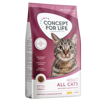 Concept for Life All Cats kurczak adult 10 kg × 2