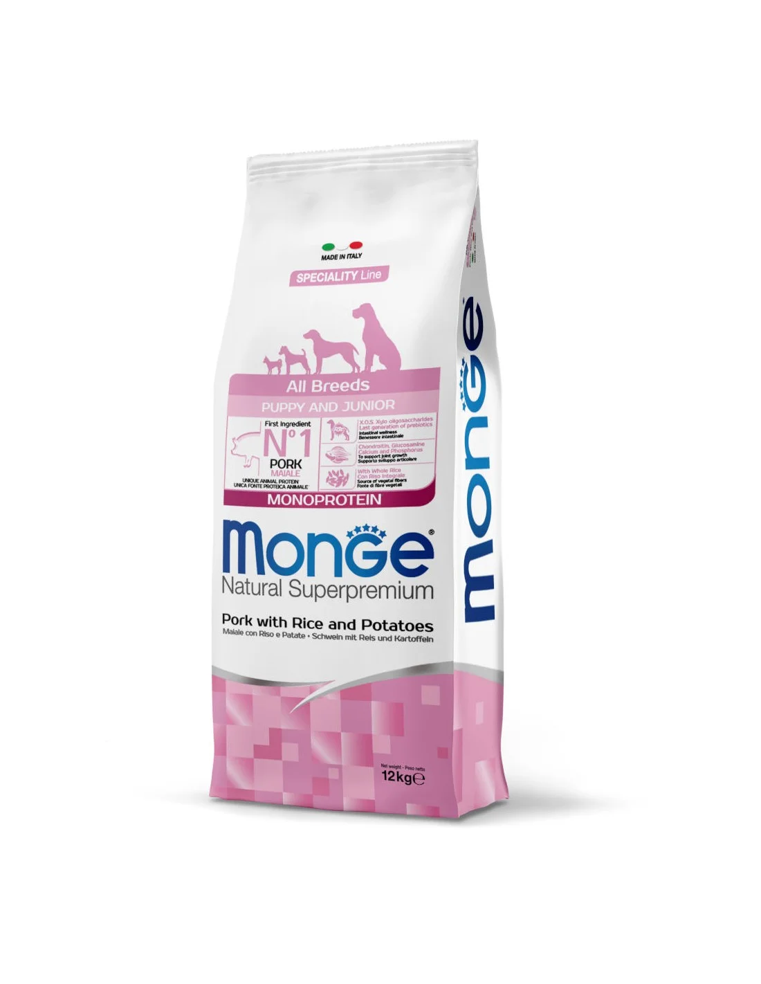 Monge wieprzowina puppy 12 kg