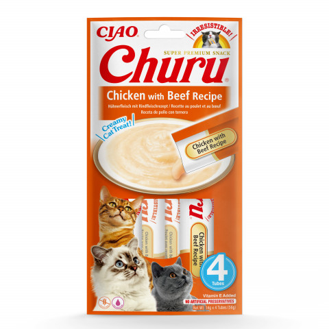 Inaba Churu kurczak, wołowina 14 g × 4