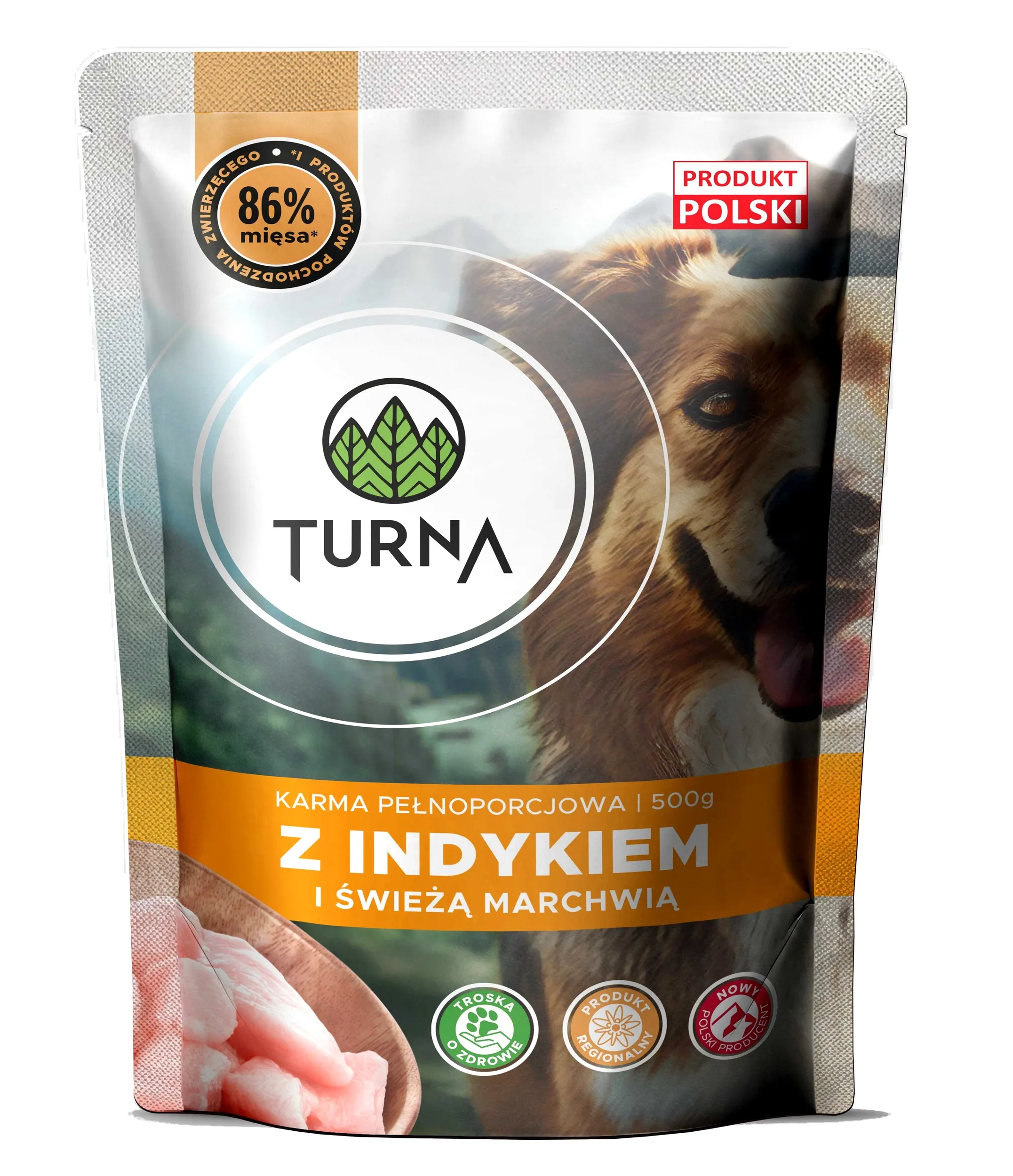 Turna indyk z marchewką adult 500 g