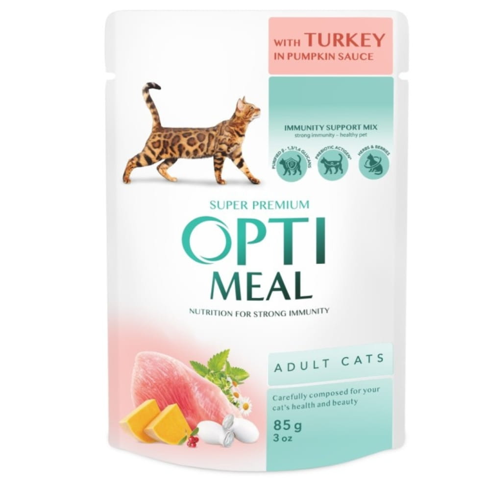 Optimeal indyk z dynią w sosie adult 85 g