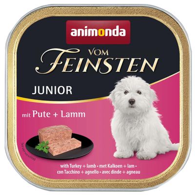 Animonda Vom Feinsten indyk, jagnięcina junior małe rasy 150 g × 24