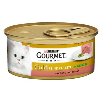 Purina Gourmet Gold Light kaczka ze szpinakiem pasztet adult 85 g × 24