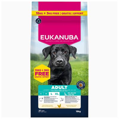 Eukanuba Premium Nutrition kurczak adult duże rasy 18 kg