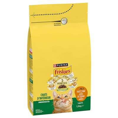 Purina Friskies Indoor indyk, kurczak adult 1,5 kg