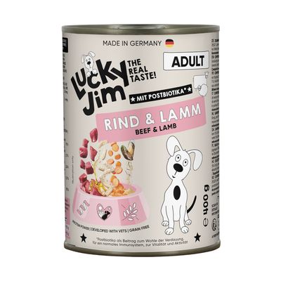 Lucky Jim Classic jagnięcina, wołowina adult 400 g × 24