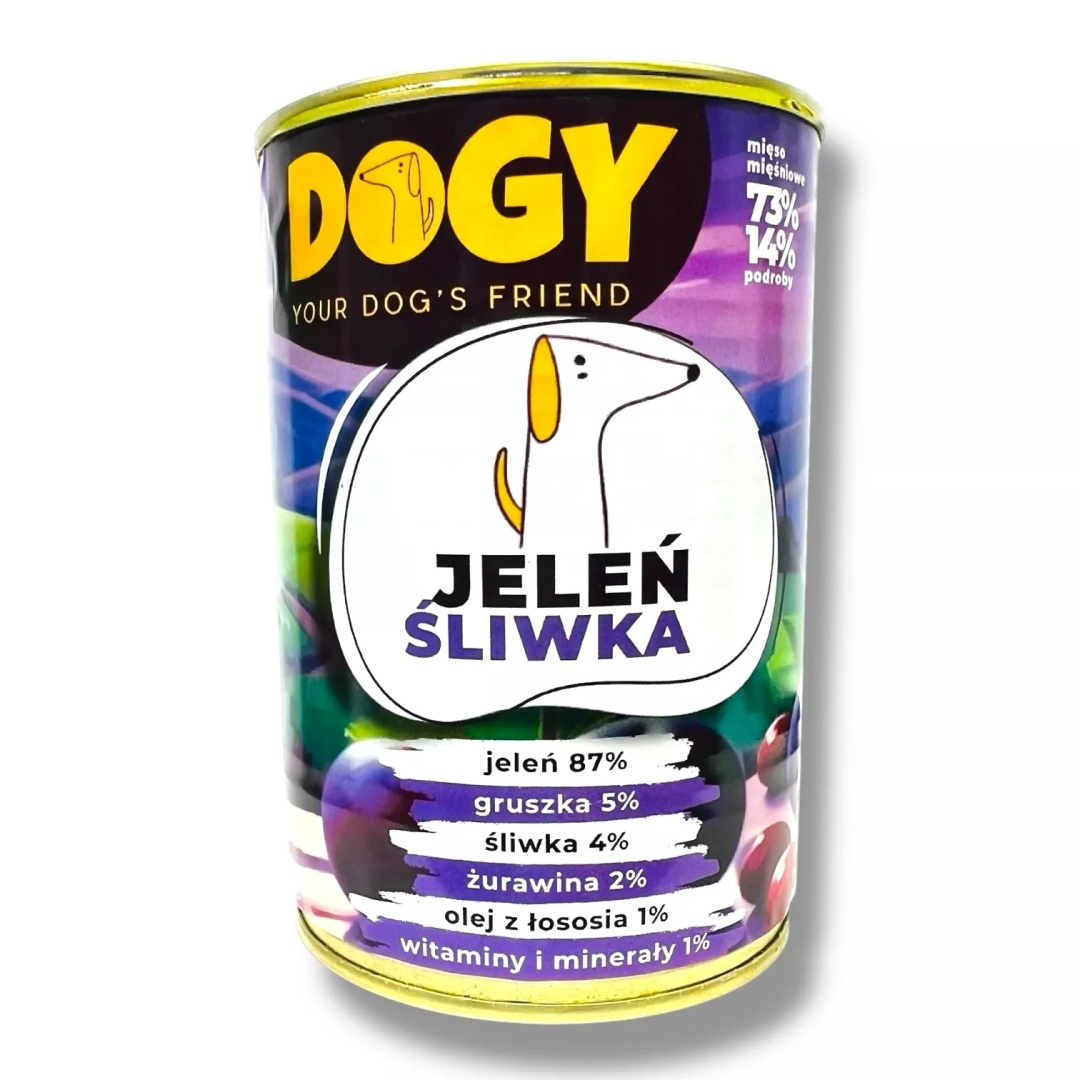 Dogy jeleń, śliwka adult 400 g