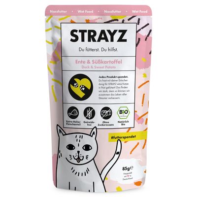 STRAYZ kaczka z batatem pasztet adult 85 g × 6