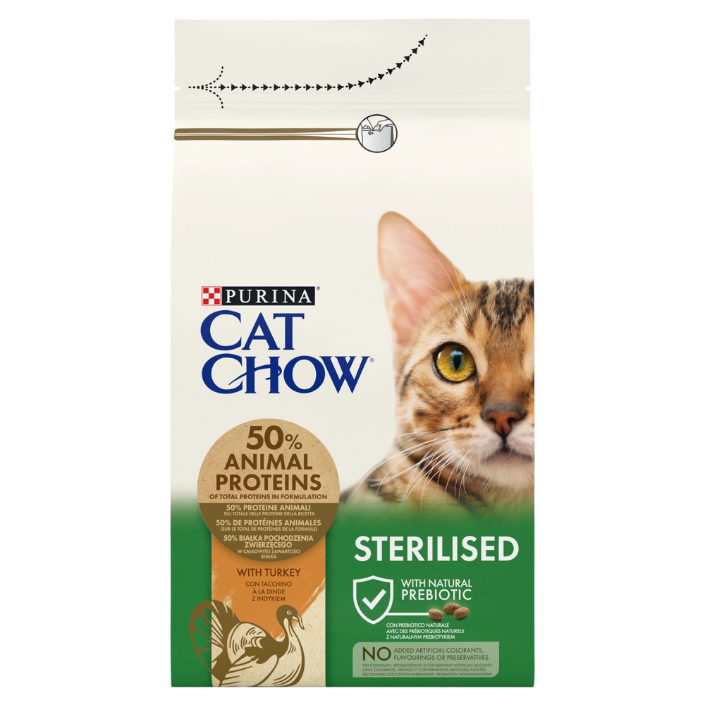 Purina Cat Chow Sterilised indyk 1,5 kg