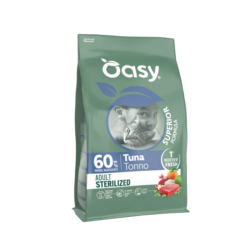 Oasy Superior Sterilised tuńczyk adult 6 kg